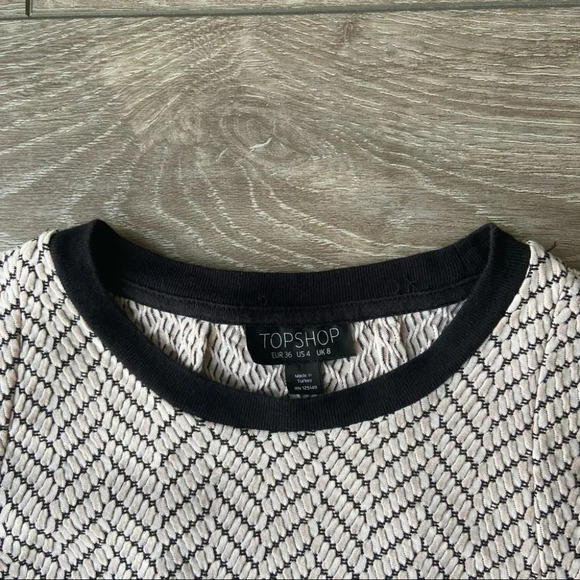 Topshop  Textured Geo Bodycon Dress - Picture 6 of 16